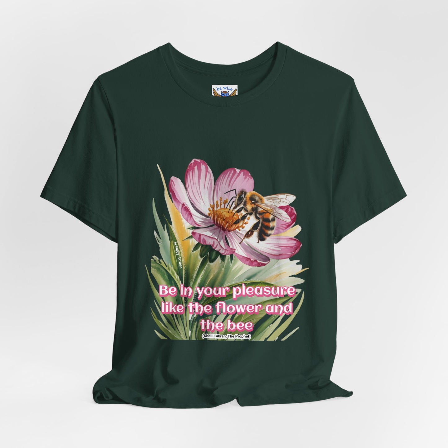 Flower And Bee T-Sirt