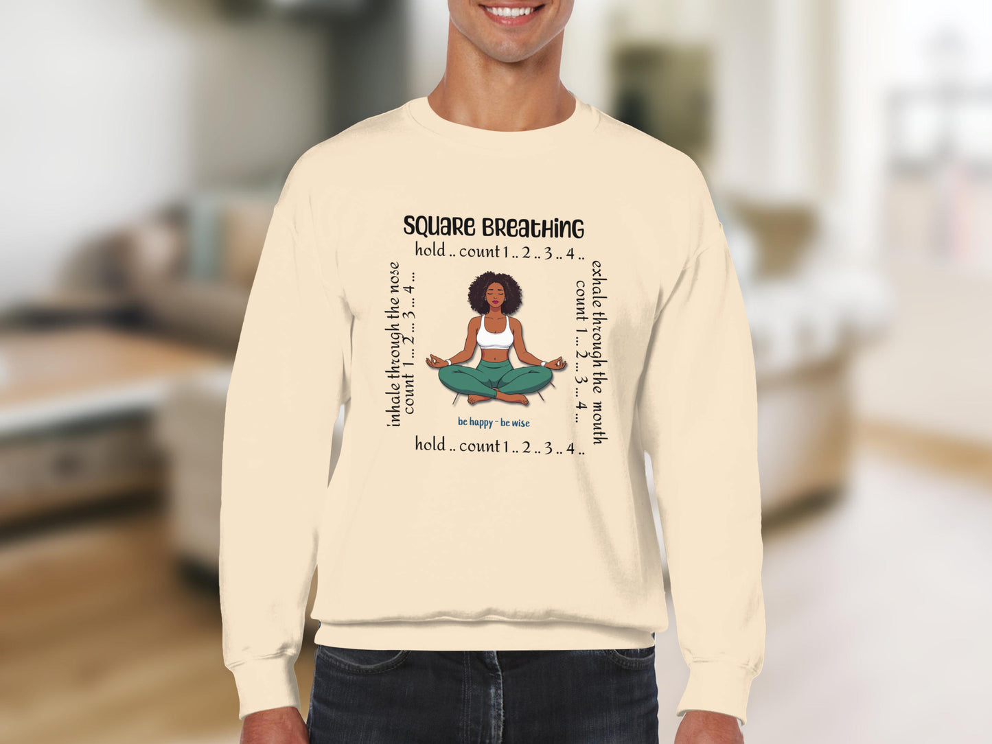 Relaxing Square Breathing Technique Sweatshirt